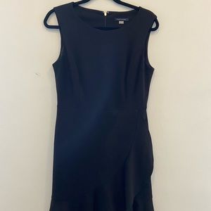 Black Tommy Hilfiger dress with frill detail